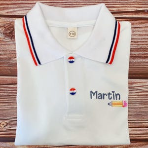 Embroidered Boy&#39;s Polo Shirt, Monogrammed Boy Polo Shirt, Personalized Polo Shirt, Custom Name Tshirt For Boys, Children&#39;s Gifts
