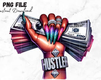 Black Female hand holding money PNG Money Stack Clip art Getting money quotes Money Hustler Sublimation Cute Fingernails Manicure Money