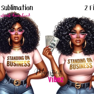 Ragazza afro con soldi PNG Ragazza nera con capelli afro con soldi clipart spaccone png Donne afroamericane Ragazza nera Magic Melanin Ragazza urbana PNG