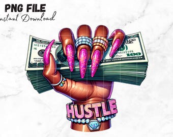 Black Female hand holding money PNG Money Stack Clip art Getting money quotes Money Hustler Sublimation Cute Fingernails Manicure Money