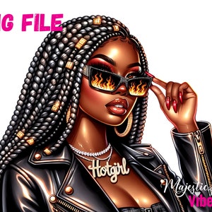 Menina Quente PNG Linda Menina Afro Negra Com Tranças ClipArt Afro Menina Negra PNG Afro Queen Art Fashion Girl Melanina Sublimação Mágica