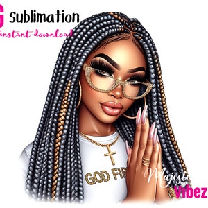 Betendes Mädchen PNG Gott Erstes Gebet Clipart Gesegnete betende Hände Afroamerikaner Melanin Afro Queen Schwarz Christliche Aufkleber Bibel Urban png