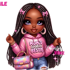 Niña negra Clipart La mejor amiga cara de mamá PNG Niña negra Niño pequeño PNG Clipart Cita divertida Png Moda png Mamá clip art