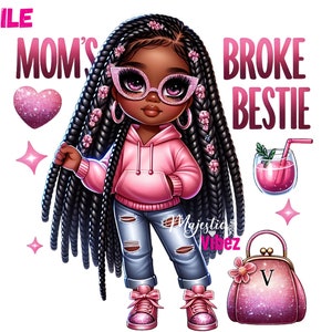 Petite fille noire Clipart bestie fauché de maman clipart noir jeune fille bambin PNG Clipart citation drôle Png png tendance clipart maman clipart