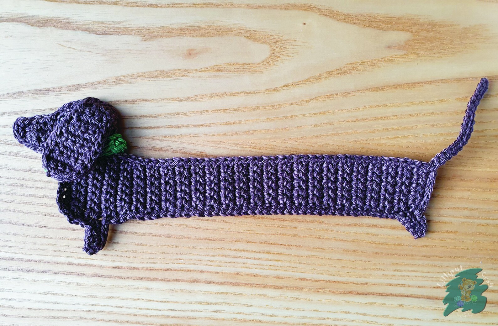 Handmade Crocheted Dachshund Bookmark Crocheted Sausage Dog Etsy