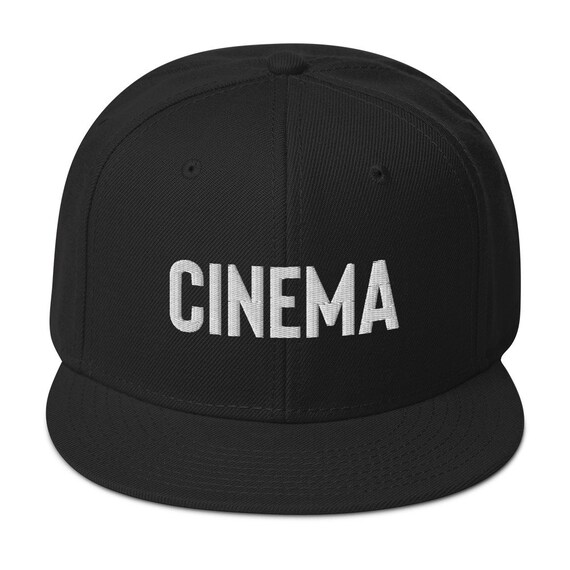 Cinema Snapback Hat Etsy