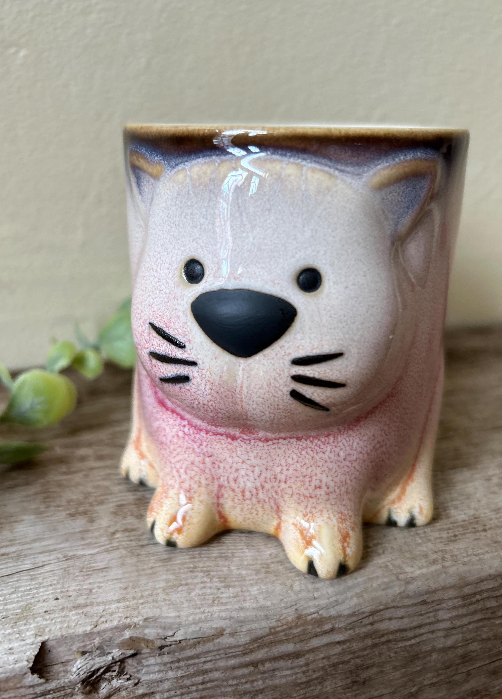 3D Cat Mug: Whimsical Ceramic Animal Cup - Etsy