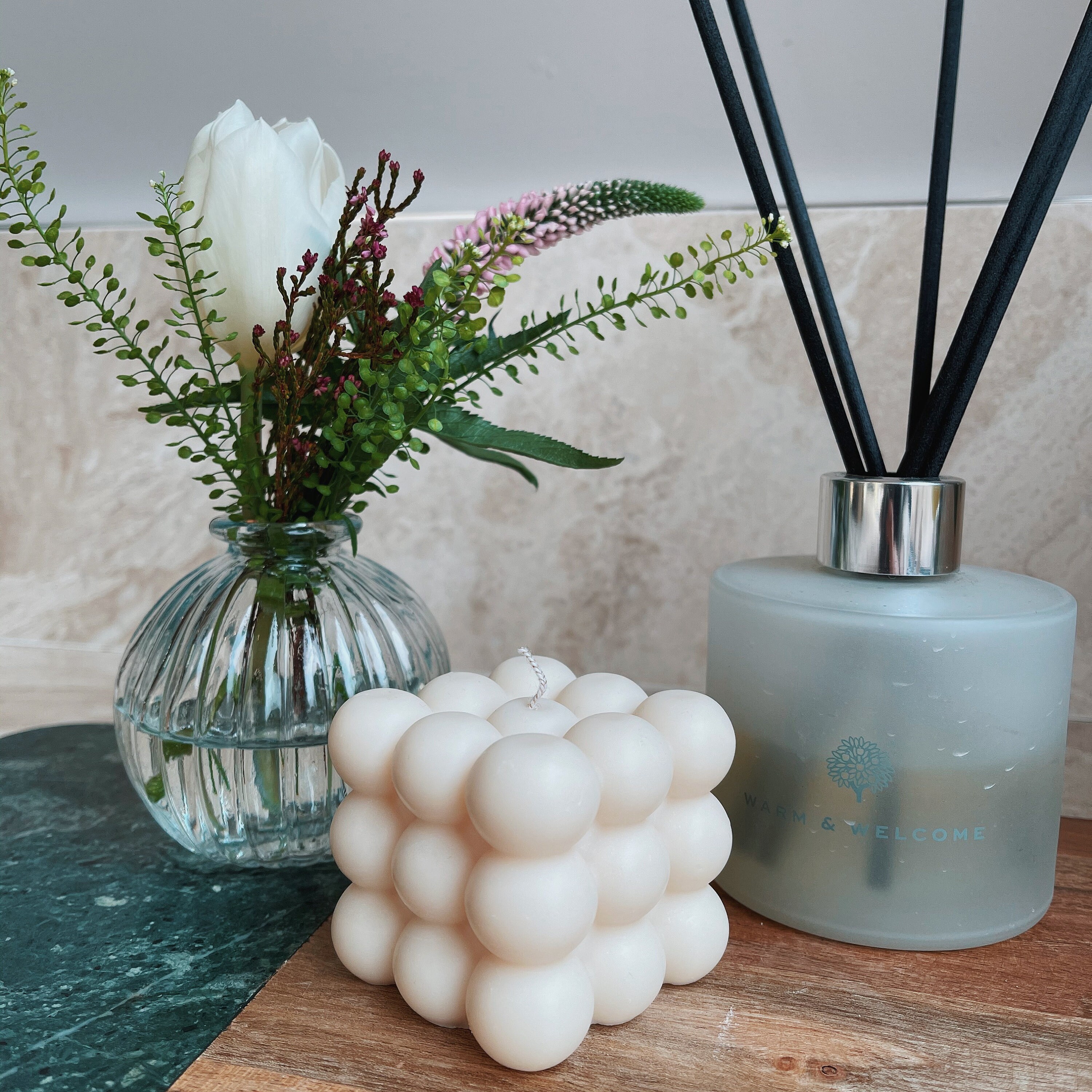 Bangin' bubble candle scented handmade soya wax vegan Etsy