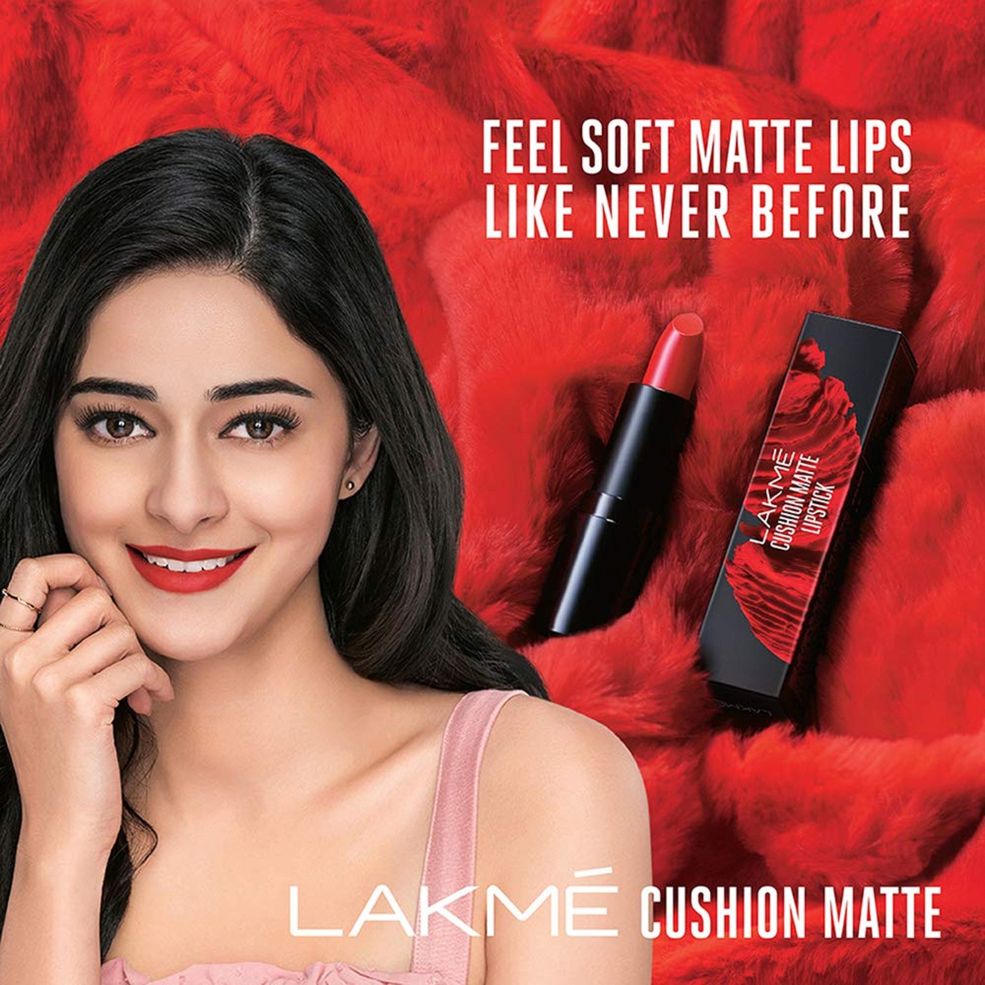 Lakme cushion Matte Lipstick Red Blaze 45 gm Etsy
