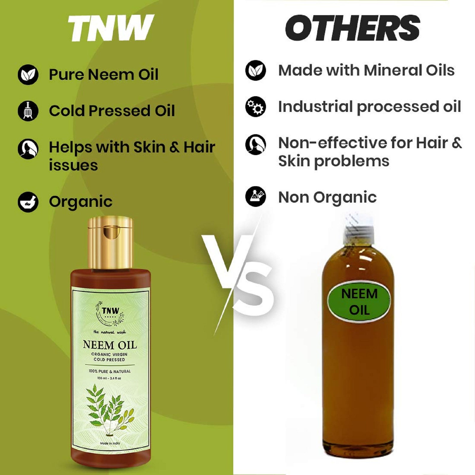Neem oil for Hair and Skin Remove pimples fungal infection Etsy