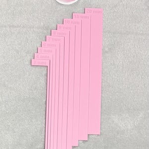 Espaçadores L MÉTRICOS Espaçador de encadernação de livros Guia de alinhamento de livros de scrapbooking Ferramenta para fazer cartões Camadas Ferramenta 3D Alinhamento de cartões (10 peças)