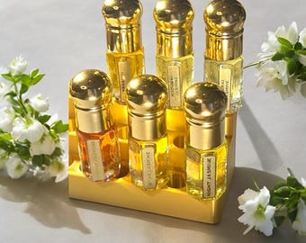 Zestaw naturalnego olejku jaśminowego: 6 czystych olejków z kwiatów jaśminu