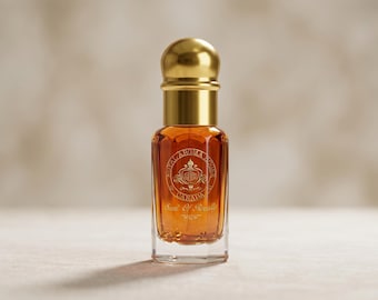 Varm bärnstensguld parfymolja – Långvarig roll-on doft – Sensuell huddoft för kvinnor – Alkoholfri attar