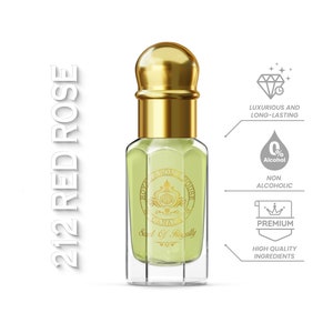 212 Red Rose Attar | Premium Concentrated Perfume Oil
