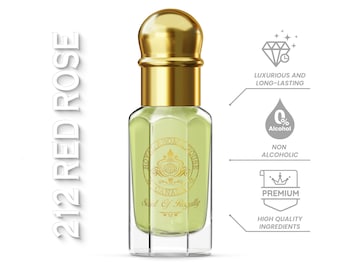 Red Rose Perfume Oil | Concentrated, Vegan, Alcohol-Free