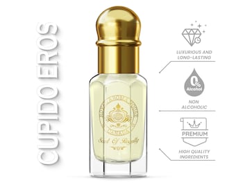 Cupido Eros Attar: Vegan Perfume Oil - Floral Amber Musk