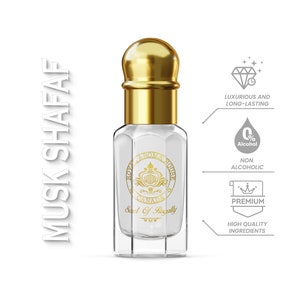 Musk Shafaf Attar Exotic Musk Perfume Oil Alcohol-Free Long-Lasting Scent Unisex Natural Fragrance Arabic Attar Musk Gift Idea