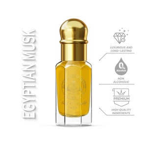 Egyptian Musk Attar • Premium Concentrated Perfume Oil, Alcohol-Free, Vegan