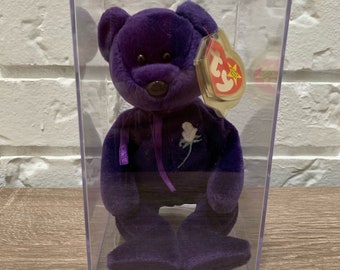 RARE Princess Diana Mint condition  TY Retired Bear with ERRORS