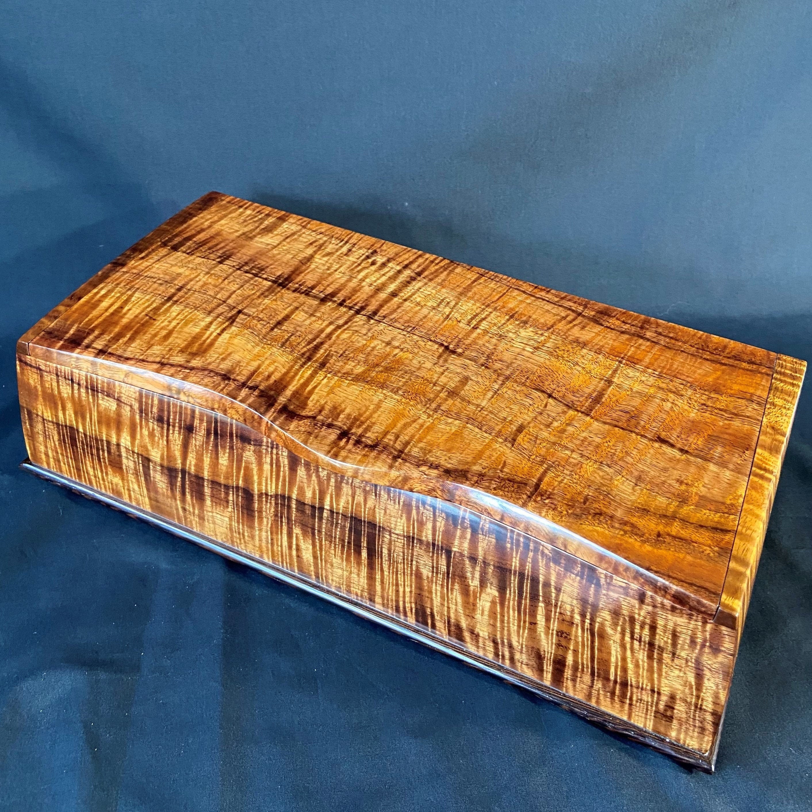 Hawaiian Koa Custom Jewelry Box Rare Curly Highly Figured Etsy