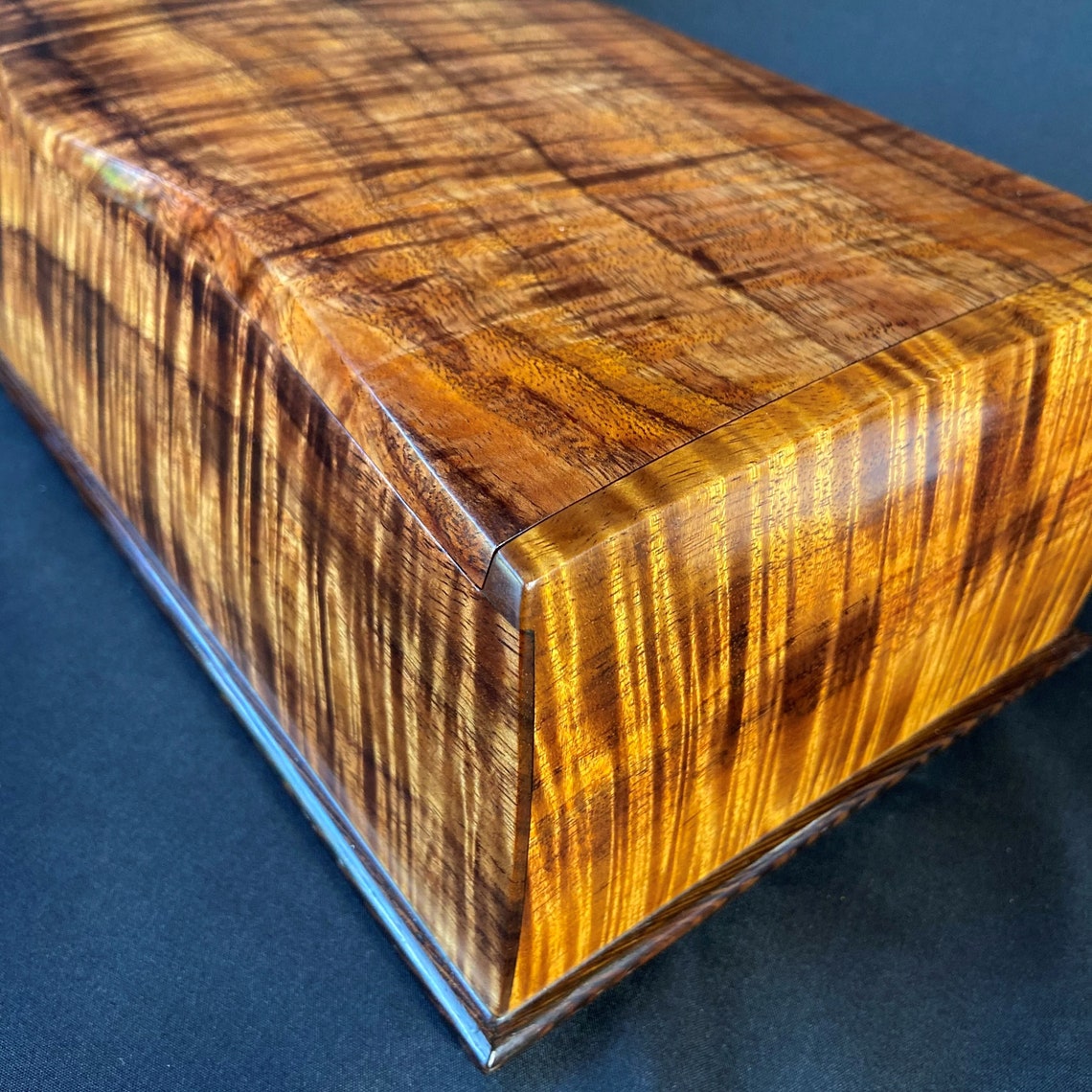 Hawaiian Koa Custom Jewelry Box Rare Curly Highly Figured Etsy