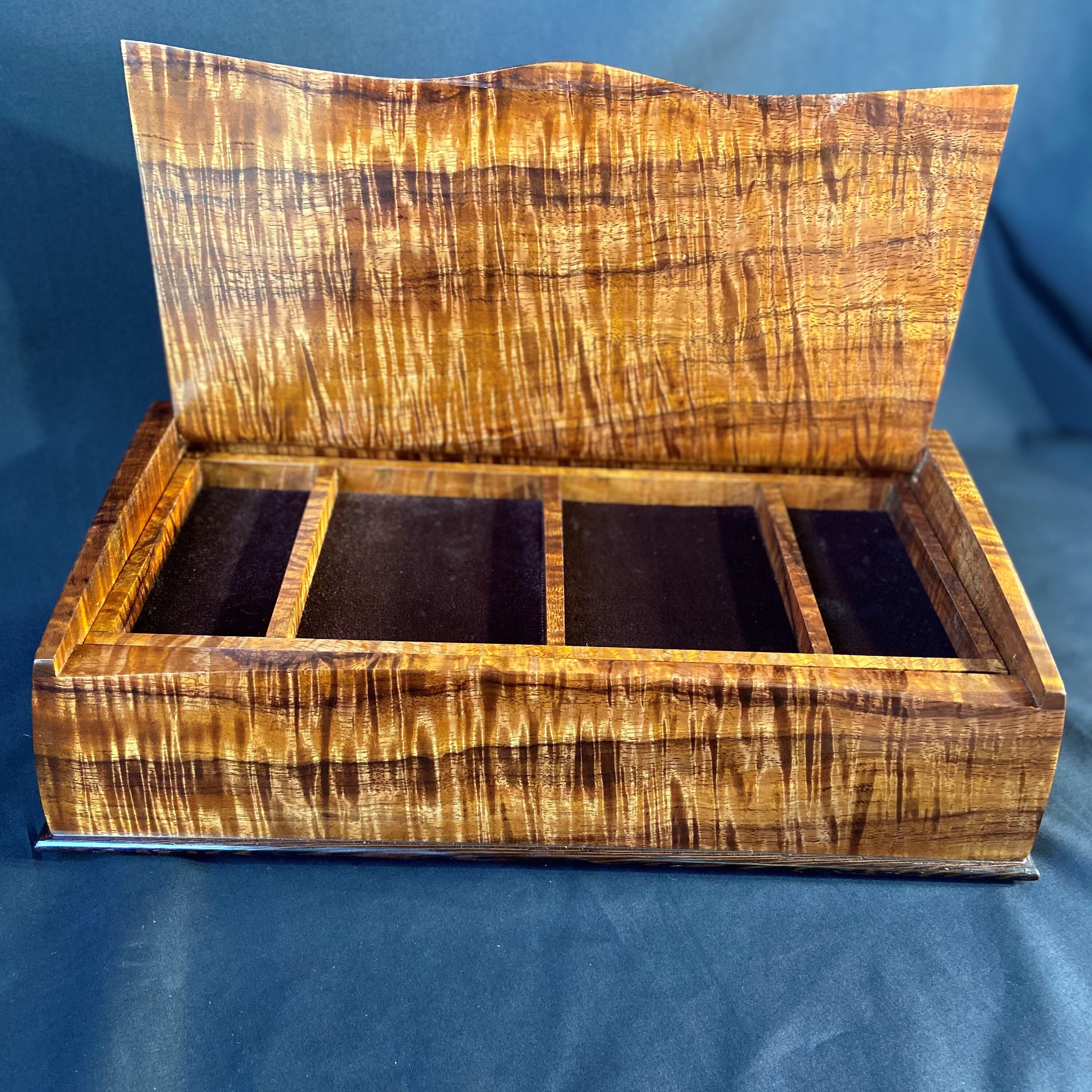Hawaiian Koa Custom Jewelry Box Rare Curly Highly Figured Etsy