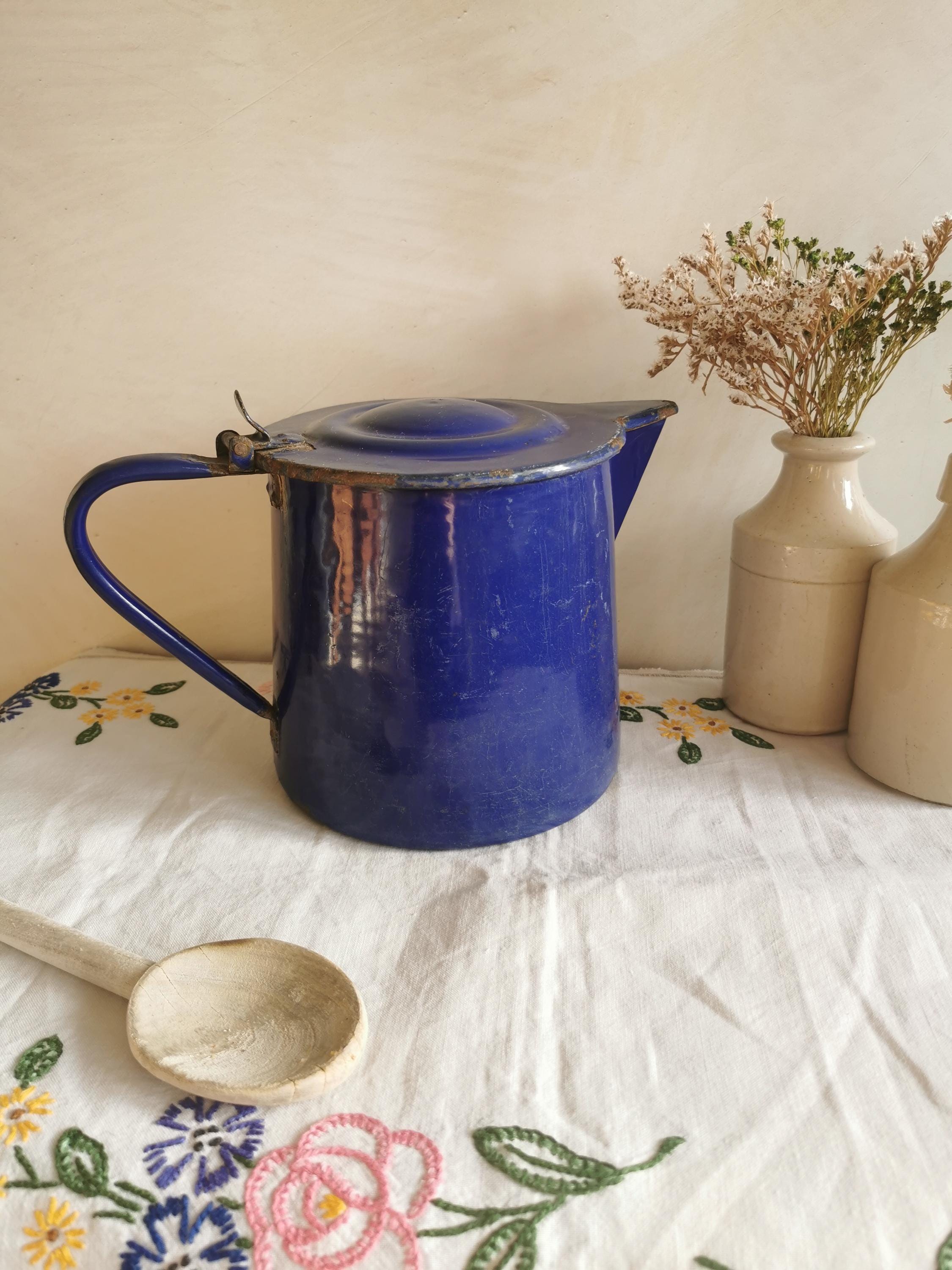 Blue Utensil Pot - Etsy