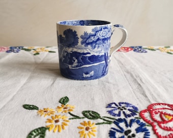 Antique Copeland Italian Spode Mug or Cup | Spode's Italian Mug | Blue and White Porcelain Mug Spode c1920