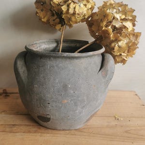 French Antique Ceramic Confit Pot | Earthenware Preserving Pot France | French Provincial Pottery | French Farmhouse Jar