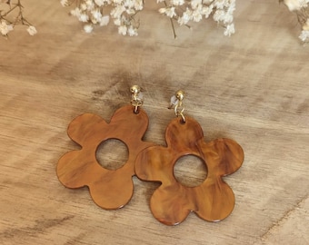 FLOWER resin earrings