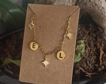 Collier personnalisé lettre de prénom/initiale