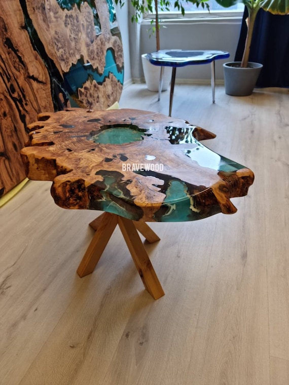 Olive 2024 epoxy table