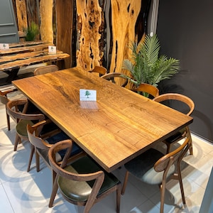 Handmade Walnut Dining Table: Custom Kitchen Conference Table