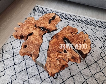 Epoxy River Coffee Table: Olive Wood, Custom Resin