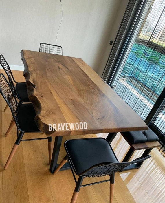 Custom walnut dining table online