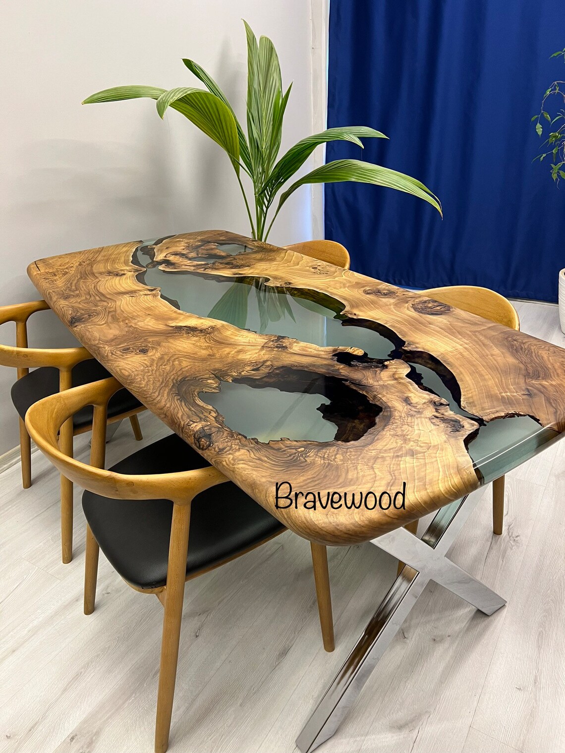 Dining Room Table Dinner Epoxy Table Kitchen Dining - Etsy