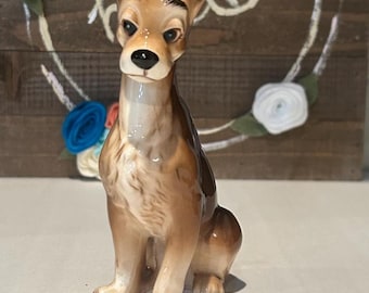 Vintage Walt Disney Lady and the Tramp Ceramic Dog Figurine