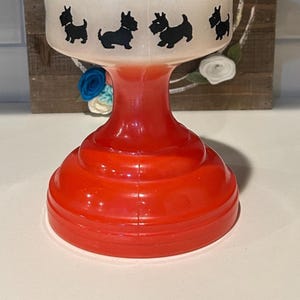Scotty Dog Oil Lamp circa 1940s Scottie Dog Oil Lamp, Banner lamp burner, Westie oil lamp, Terrier Oil Lamp