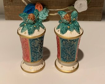 Fitz & Floyd Pinecone Salt and Pepper Shakers: Collectable Festive Set
