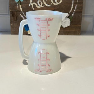 Tupperware Wet Dry Solid Liquid 8 oz Double Measuring Cup | Replacement Tupperware | Bakeware Accessories | Vintage Tupperware
