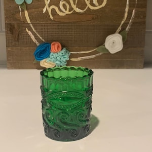 Green Glass Votive Candle Holder | Hallmark Emerald Green Votive Candle Holder
