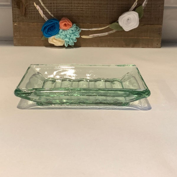 Green Soap Dish Etsy