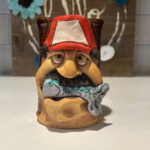 Muggers Somerset Ugly Funny Face Mug | Ugly Face Pottery Mug | Ugly Face Fish Pottery Mug