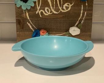 Atomic Turquoise Boonton Bowl | Turquoise Table Decor | Turquoise Serveware