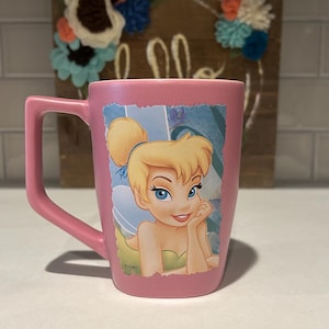 Tinkerbell Coffee Mug | Tinkerbell Collectable Coffee Mug | Pink Tinkerbell Mug | Tinkerbell Lover Gift