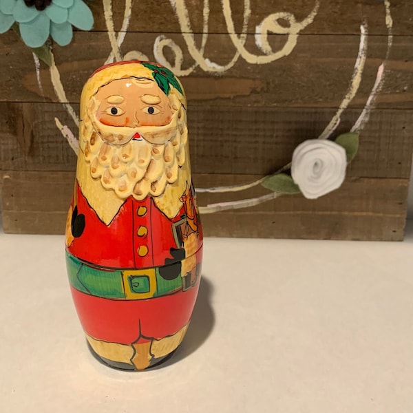 Santa Nesting Dolls Etsy