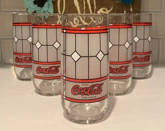 ヴィンテージ コカコーラ グラス 6 個セット、ドリンクグラス、コーク