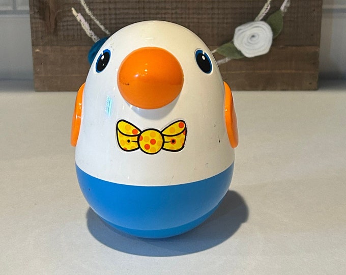 Vintage Playskool Chime Bird Roly Poly Weeble Duck | Toddler Toys ...
