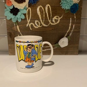 Vintage Fred Flintstone "Dude" Coffee Mug - Hanna Barbera