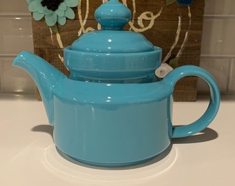 Robin Egg Blue Waechtersbach Teapot | Spain Pottery | Turquoise Blue Kitchen | Vintage Waechtersbach Teapot